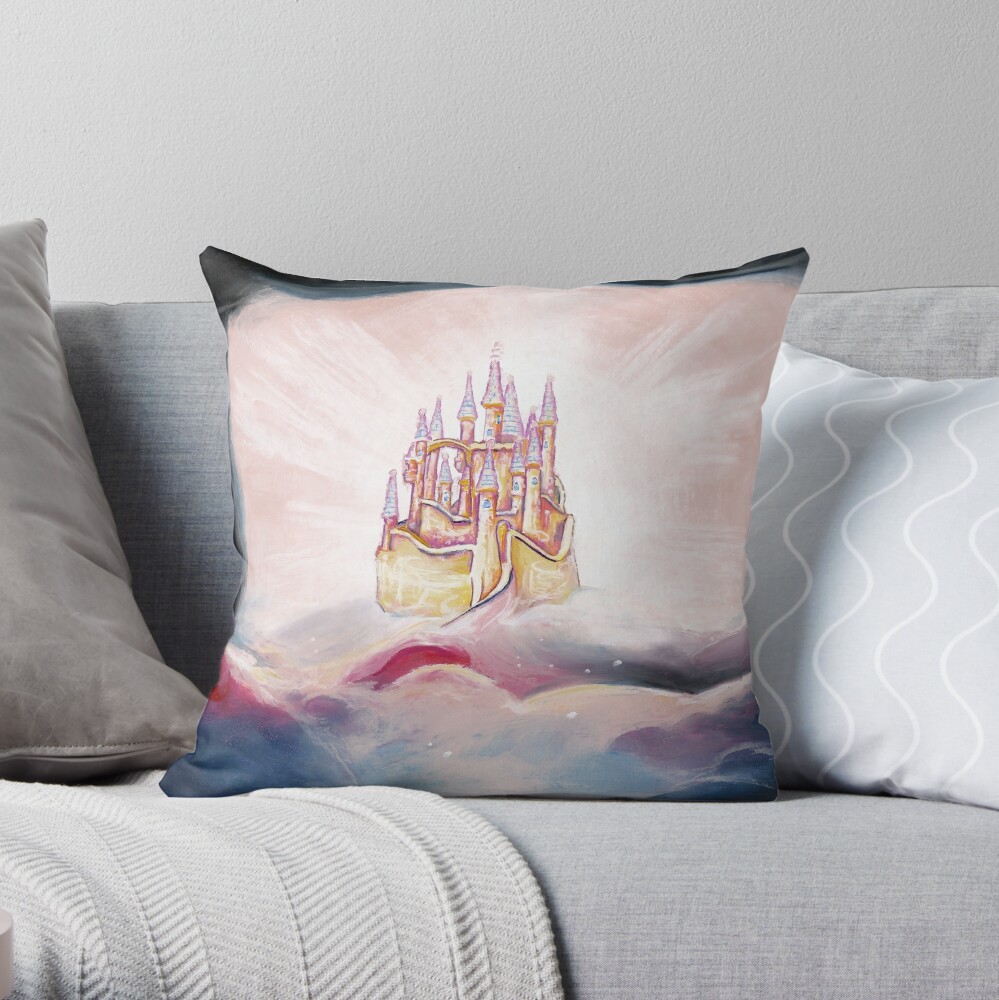 Castle of Snow White Throw Pillow