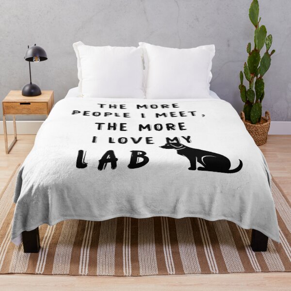 Item preview, The More People I Meet The More I Love My Lab T-Shirt lab Lover Pet Rescue lab Family lab Shirt Family Mens Ladies Womens Youth Kids T-shirt designed and sold by then1.