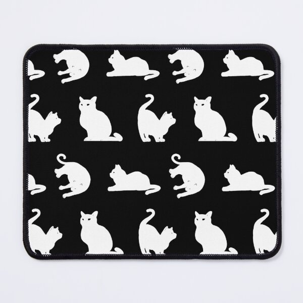 Item preview, White Cat Pattern designed and sold by MichaelHoweArts.
