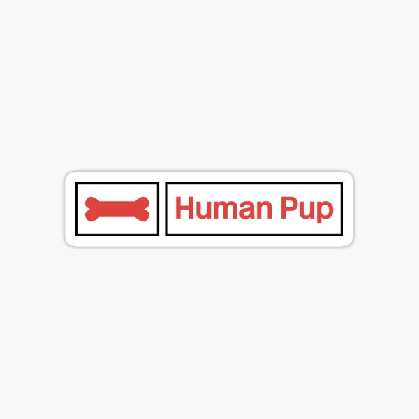 Human Pup Sticker