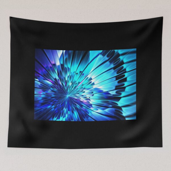 Item preview, Fractal Blue Shining   Floral Background   designed and sold by Aenota.