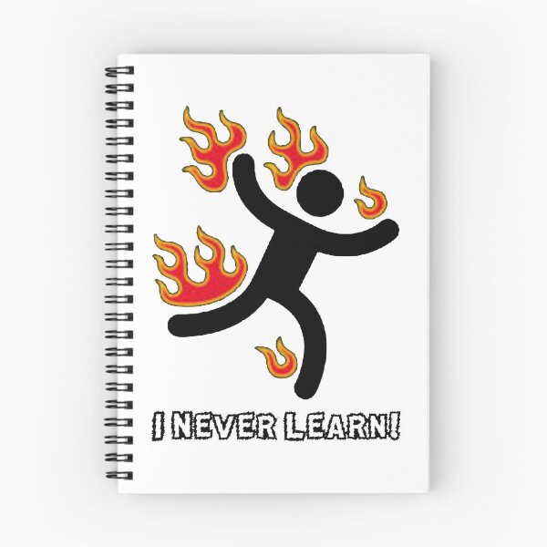 Item preview, Stickman Fire Nunca aprendo corriendo Nerdy Cool Funny Science designed and sold by DibbaDesigns.