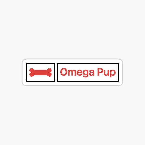 Omega Pup Logo Sticker