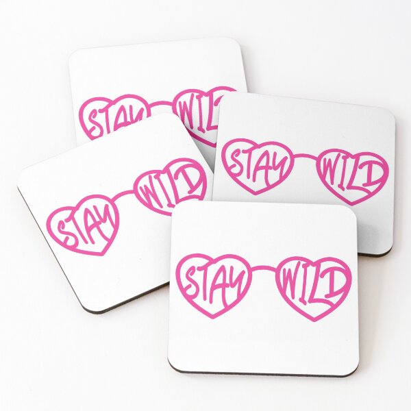 Item preview, Stay Wild Heart Glasses designed and sold by Ash Foxglove.