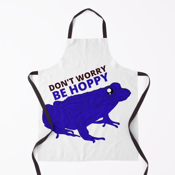 Item preview, FROG IN ROYAL BLUE DON'T WORRY BE HOPPY designed and sold by wildwhimsical.
