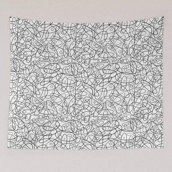 Item preview, Circle lines on white background  designed and sold by kMariaART.