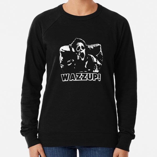 Funny & Scary Ghost - wassup face stoner horror movie comedy Sweatshirt