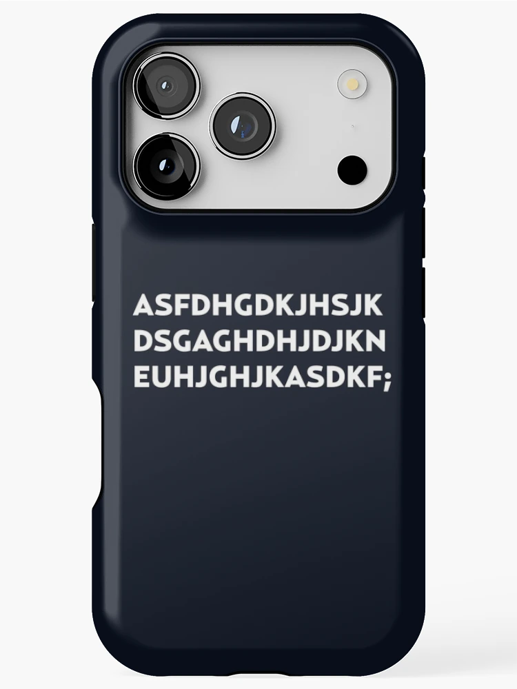 Thumbnail 1 of 4, iPhone Case, Keyboard Smash designed and sold by RikDrawsThings.