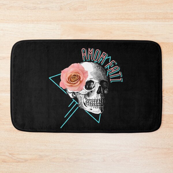 Item preview, Amor Fati | Stoicism Phrase | Stoic Skull with Pink Rose Retro designed and sold by StoicStreet.