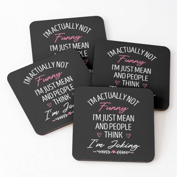 Item preview, I'm Actually Not Funny I'm just Mean And People Think Joking /  Funny Sarcasm Gift Idea / Christmas Gifts / Vintage Design designed and sold by Chamssou.