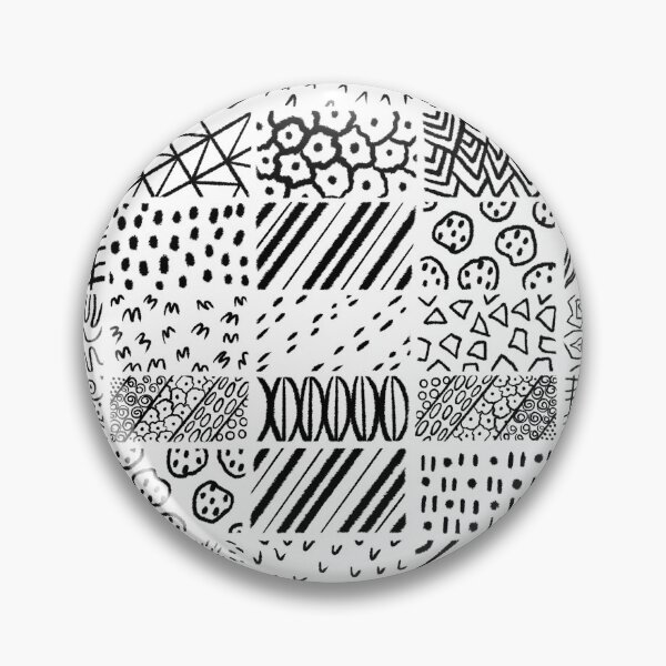 Item preview, Patchwork black lines on white background  designed and sold by kMariaART.
