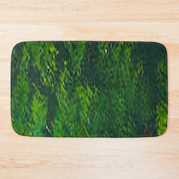 Item preview, Abstract Fine-Art Design-Houses on a Hill - Matching Color/Pattern-Dark Green designed and sold by carolpatricia.