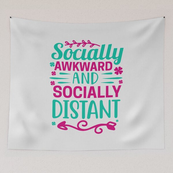 Item preview, Socially awkward and socially distant designed and sold by TheRightHonMP.