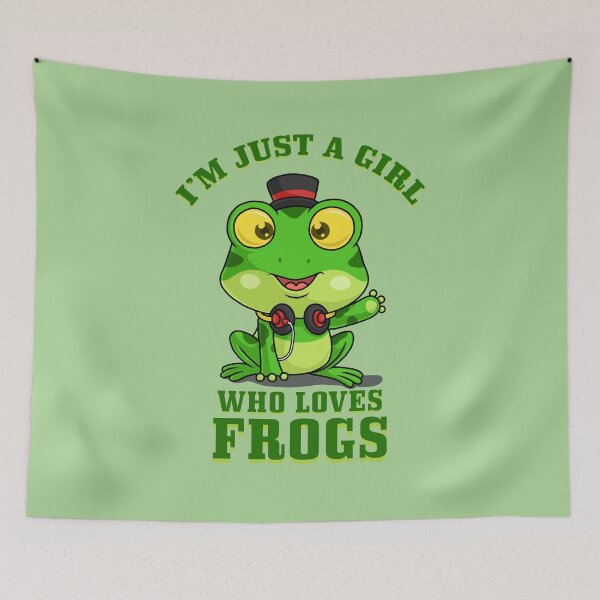 Item preview, I'm Just A Girl Who Loves Frogs designed and sold by scooterbaby.