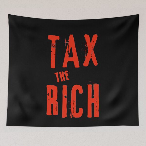 Item preview,  TAX THE RICH RED LETTERING designed and sold by LoveAndDefiance.
