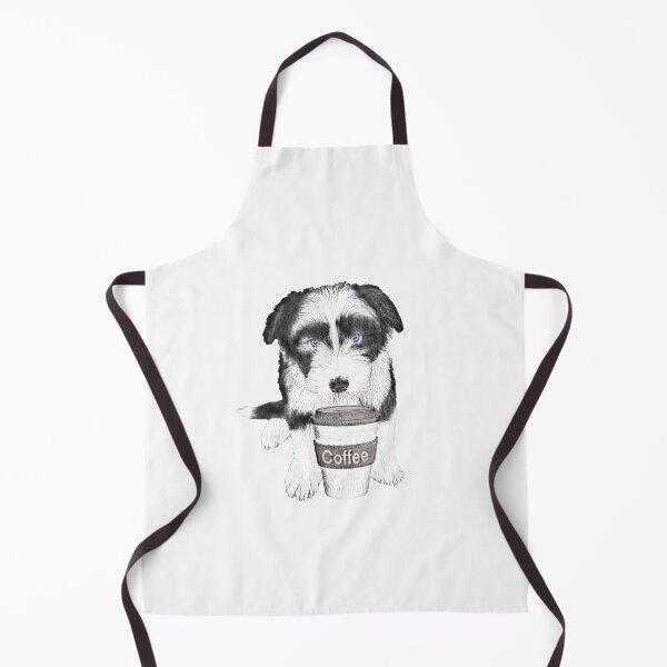 Item preview, Bearded Collie With Coffee Cup designed and sold by NikkiBear67.