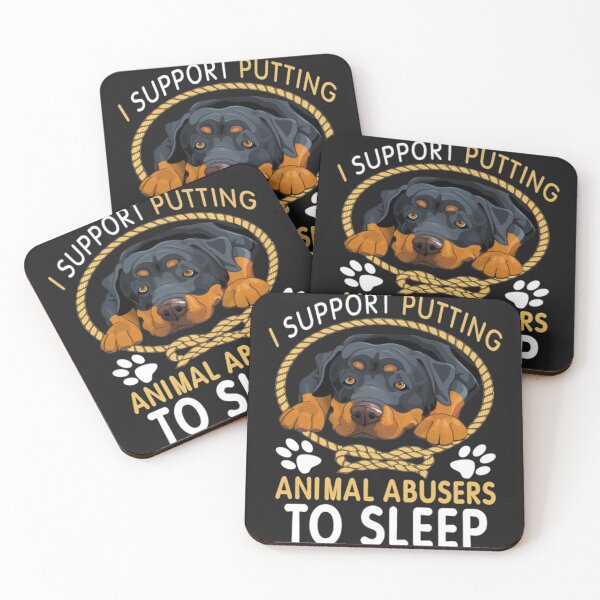 Item preview, Abusers to sleep Rottweiler dog designed and sold by StarcyWol.