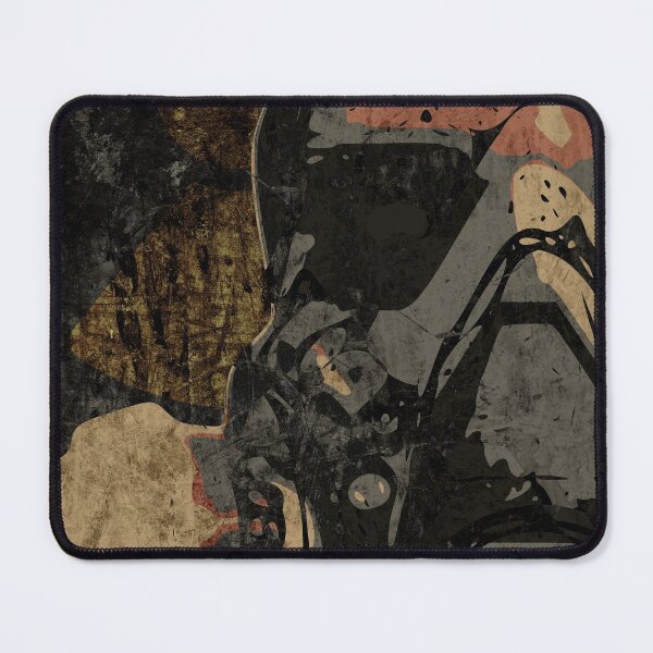 Item preview, Man with protective mask on dark metal plate background with radiation warning sign designed and sold by UDDesign.