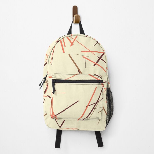 Item preview, Modern colorful brown and orange line pattern designed and sold by UDDesign.