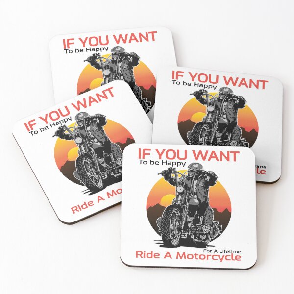 Item preview, If you want, to be happy, for a lifetime, ride a motorcycle, born to ride designed and sold by Lekrock.