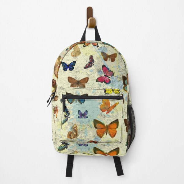 Item preview, Blue Yellow Orange Vintage Butterfly Motif designed and sold by whitedove457.