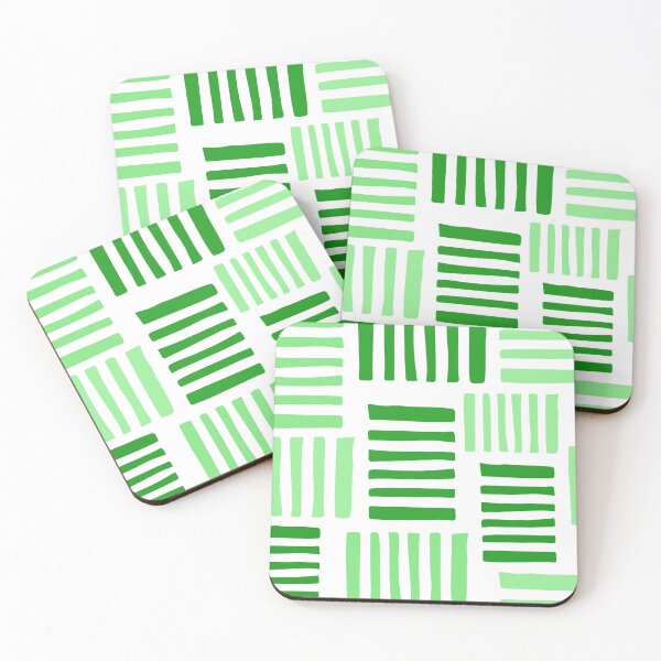 Item preview, Green And Lime Scatter Line Pattern On White designed and sold by DEC02.