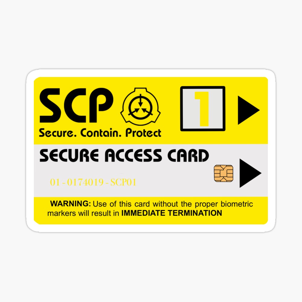 Custom SCP FOUNDATION Access Card 