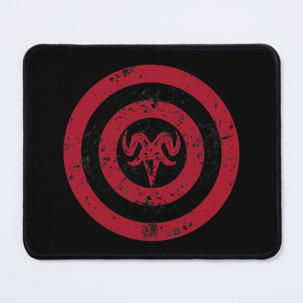 Item preview, Satanic Shield Red Baphomet designed and sold by Hellbilly Designs.
