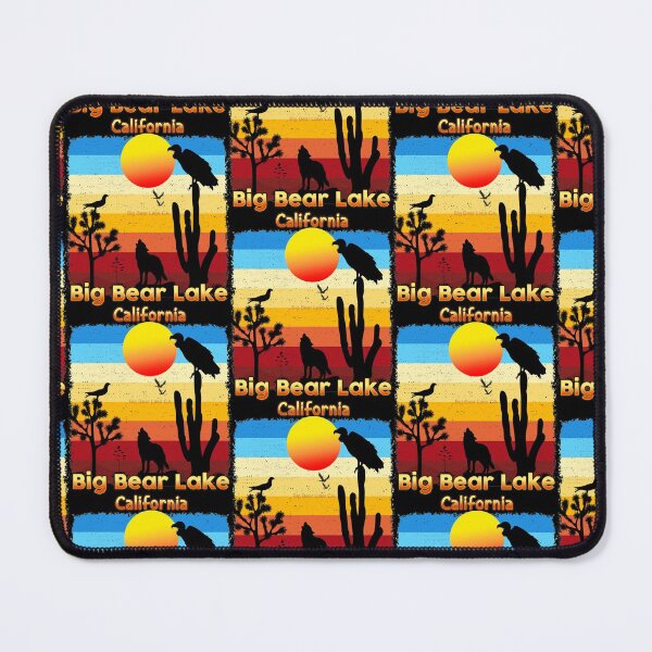 Item preview, Big Bear Lake California CA Sunset Coyote Vulture Cactus Desert Californian designed and sold by Cuatrocaminos.
