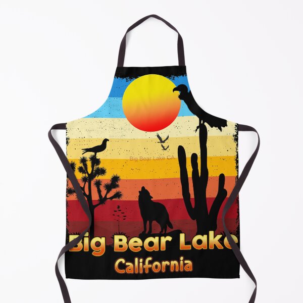 Item preview, Big Bear Lake California CA Sunset Coyote Vulture Cactus Desert Californian designed and sold by Cuatrocaminos.