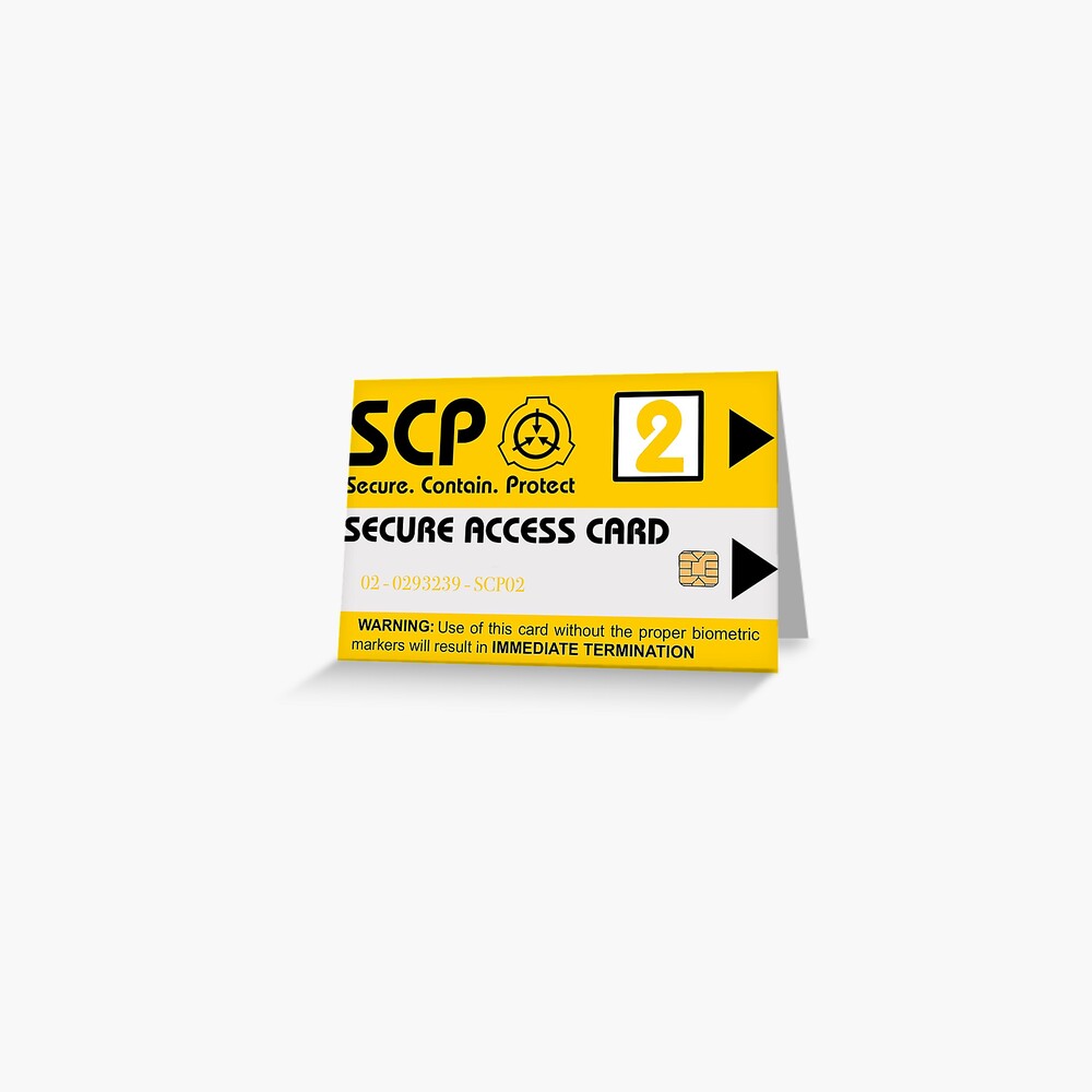 SCP Secure Access Card Level 2 | Greeting Card