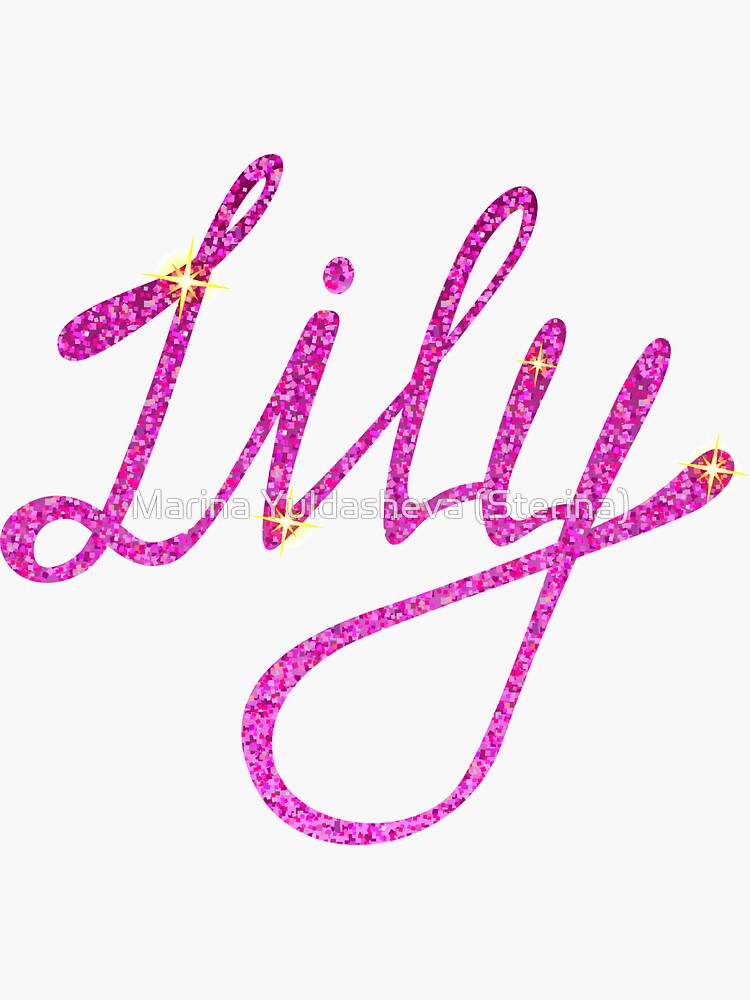 "Lily name" Sticker for Sale by Marishkayu Redbubble