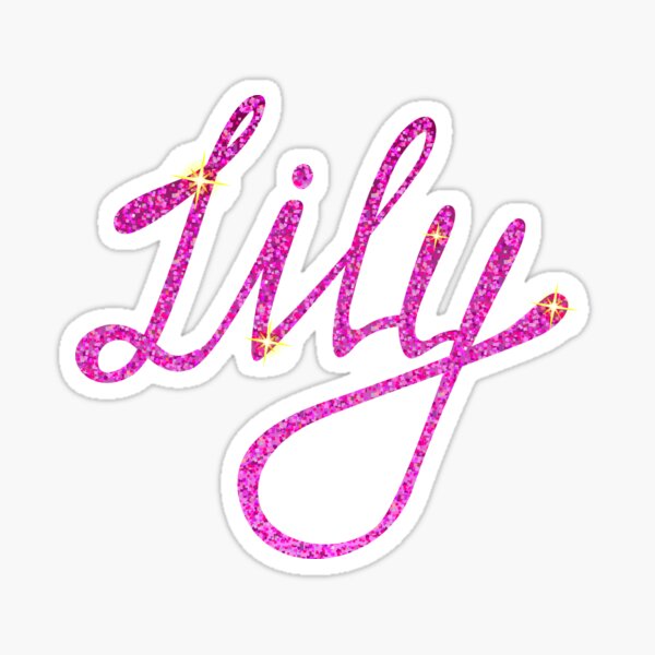 lily-name-sticker-for-sale-by-marishkayu-redbubble