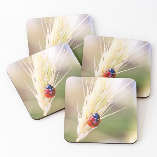 Item preview, Warm Ladybug Crawling Wheat Flower designed and sold by TheWildFlix.