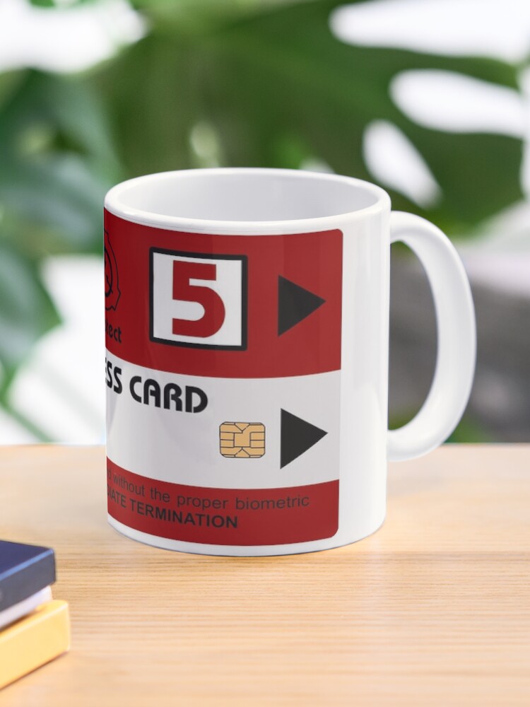 SCP Foundation Card Key Card Sticker Mug Notebook 