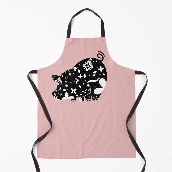Item preview, Mini Pig Love - Black and White Piggy designed and sold by jrobdesignz.