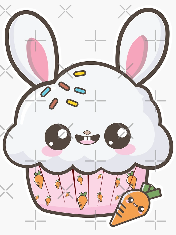 Cute Kawaii Printable Chibi Cookie Bunny Graphic by Craaftyqueen · Creative  Fabrica