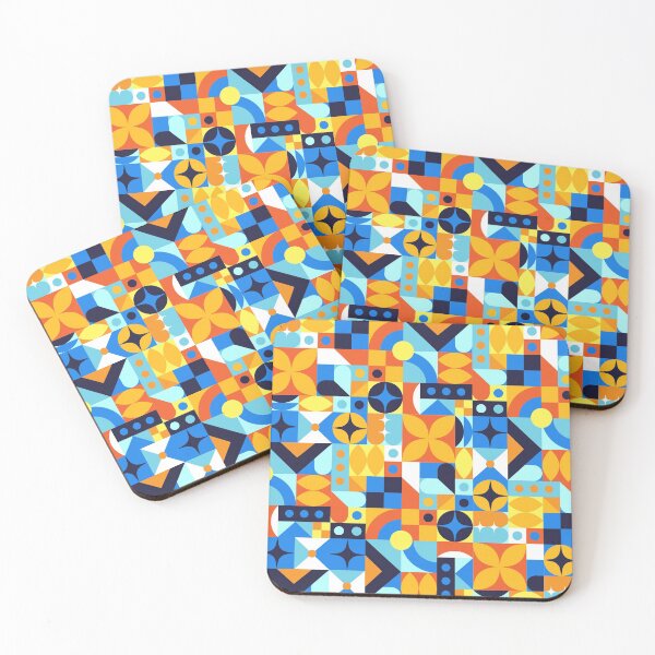 Item preview, Colorful Mozaik geometrical shapes patterns texture designed and sold by Usoubmaster.