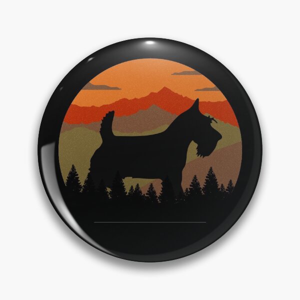 Item preview, Vintage Mountains Country Wilderness Scottish Terrier Dog Gift  designed and sold by Guarddogdrive.