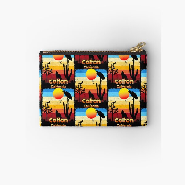 Item preview, Colton California CA Sunset Coyote  Vulture Cactus Desert Californian designed and sold by Cuatrocaminos.