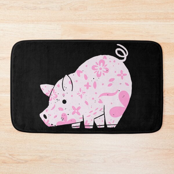 Item preview, Mini Pig Love - Pink Flower Piggy designed and sold by jrobdesignz.