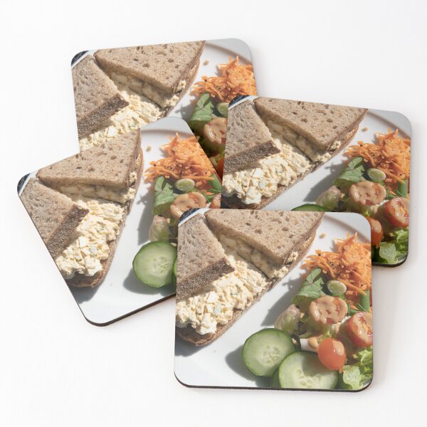 Item preview, Sourdough bread egg sandwich salad with a side salad designed and sold by krisgreenwood.