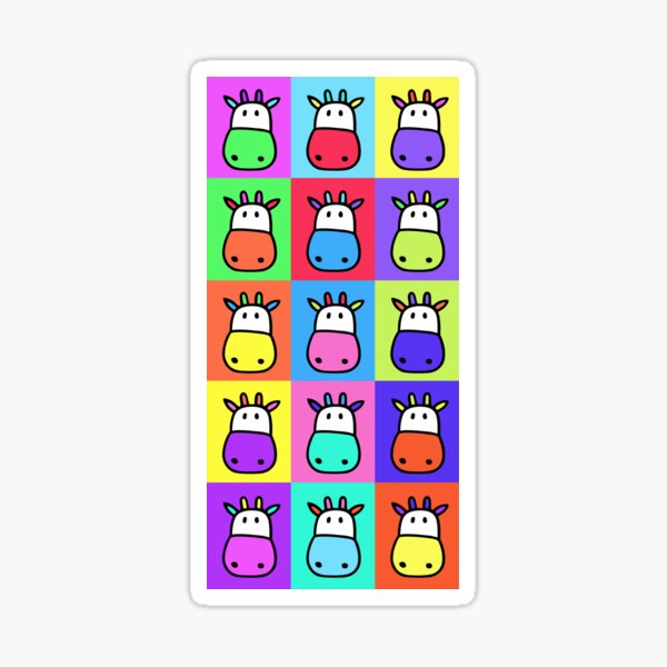 Item preview, Cow pop art designed and sold by ArtfulMooDesign.