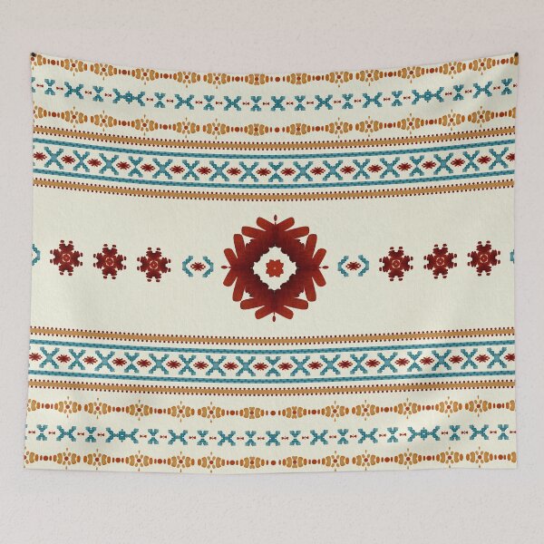 Item preview, Mud Cloth Blue Red designed and sold by Sheila Wenzel Ganny.