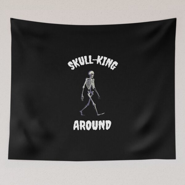 Item preview, Skull-king Around (dark) designed and sold by Quirkdom.