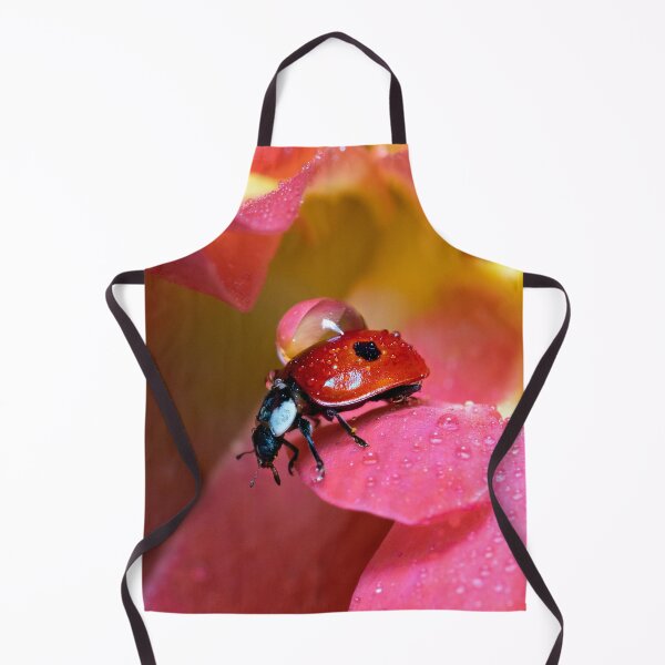 Item preview, Pink Lily Flower Crawling Ladybug designed and sold by TheWildFlix.