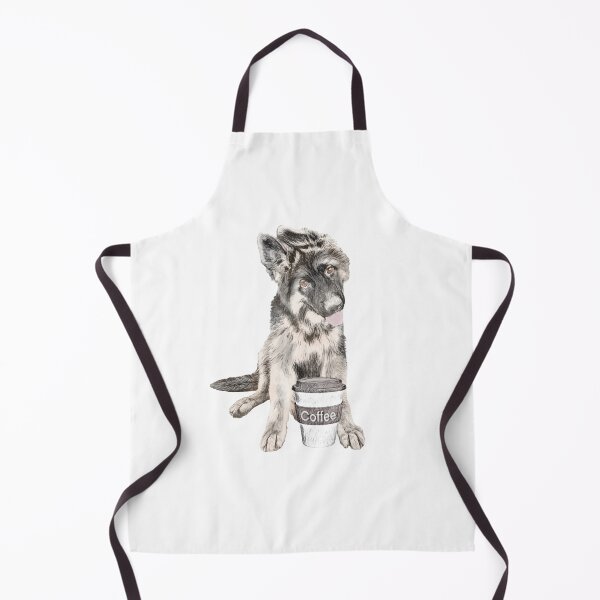 Item preview, German Shepard With Coffee Cup designed and sold by NikkiBear67.