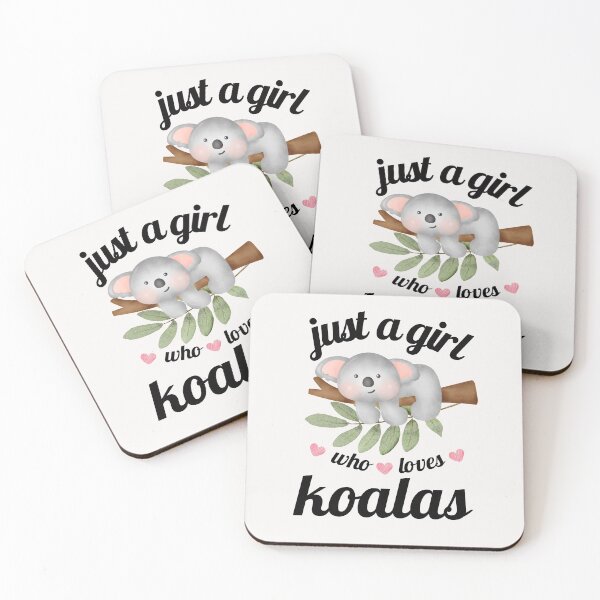 Item preview, Just A Girl Who Loves Koalas designed and sold by RheaRealm.