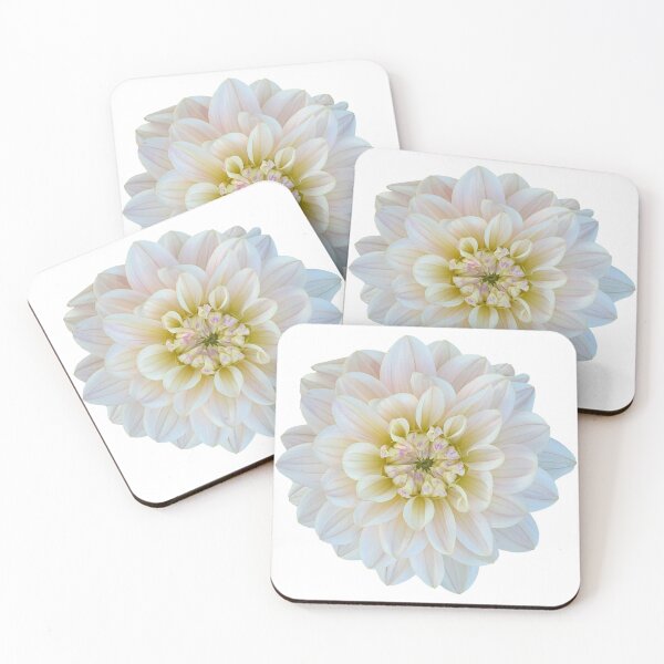 Item preview, White Dahlia Flower Still Life Floral Photography designed and sold by CottoVerdi.