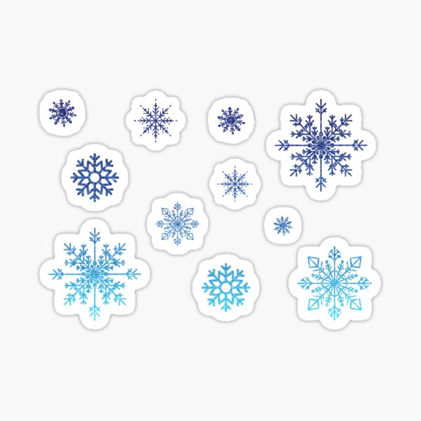 Item preview, Blue Ombre Faux Glitter Snowflakes designed and sold by Felicity-K.